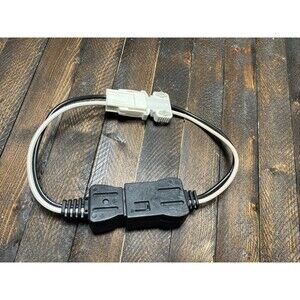 Power Wheels 14AWG Battery Connector Harness Adapter Black White In-Line Cable